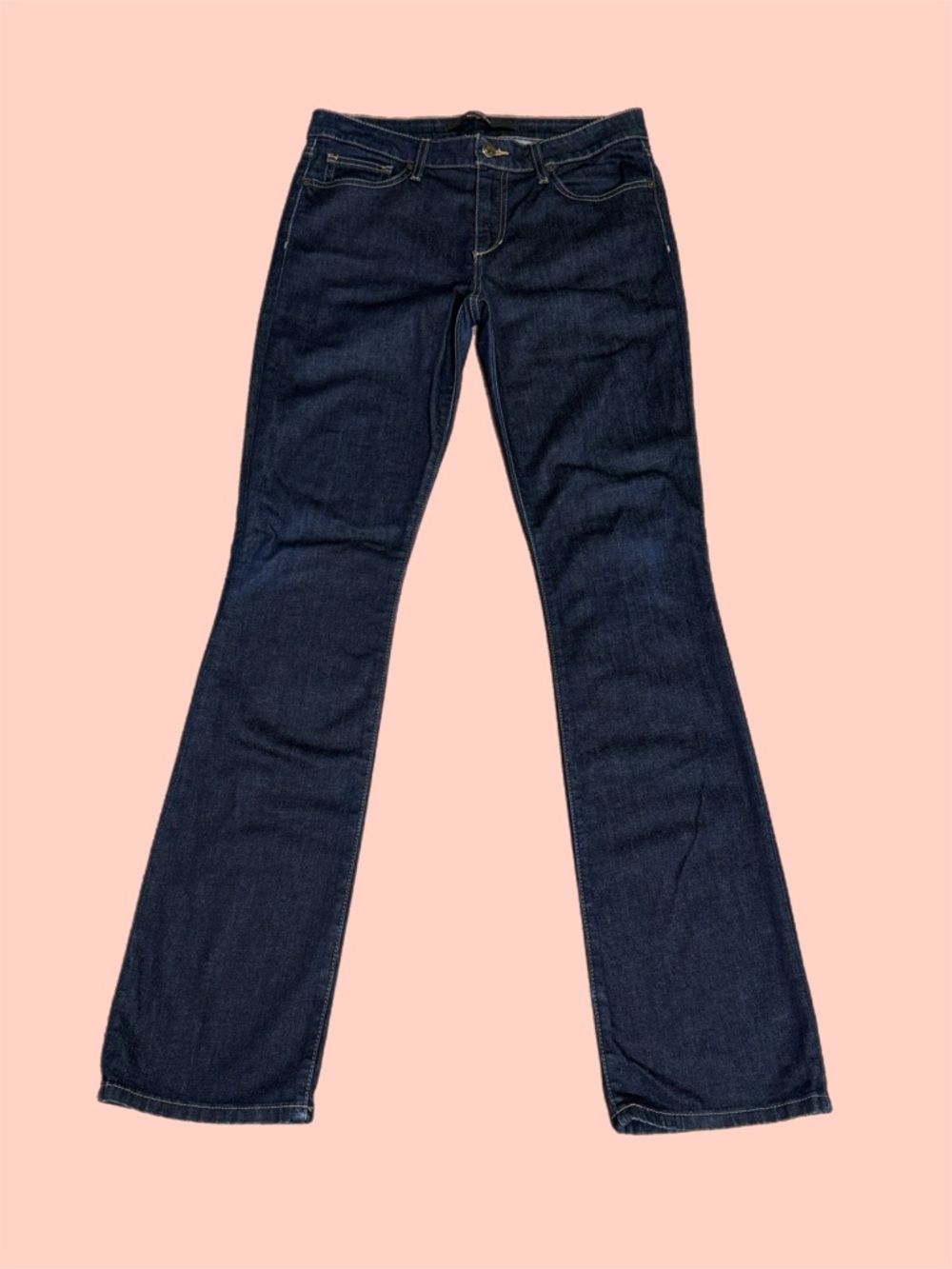 Joe’s Jeans Alyssa Mid-Rise Mini Boot Cut Jeans in Dark Blue Sz 30